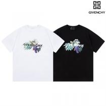 自然の美しさ ジバンシィ スーパーコピー Tシャツ 植物 柄 プリント 綿 男女...