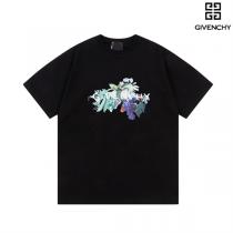 自然の美しさ ジバンシィ スーパーコピー Tシャツ 植物 柄 プリント 綿 男女兼用 GIVENCHY