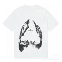 ファッションの雰囲気 GIVENCHY 偽物 Tシャツ サメ 鮫 水墨画 幻想的...