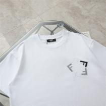 革新性を表現 FENDI コピー Ｔシャツ ロゴ 刺繡 星 クルーネック 純綿生地 男女兼用 フェンディ