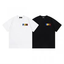 2026春先新作 FENDI スーパーコピー Ｔシャツ ユニセックス ロゴ タオルロゴ 刺繡 フェンディ