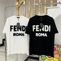 2026春シリーズ フェンディ スーパーコピー Ｔシャツ タオルロゴ 刺繡 100%コットン FENDI