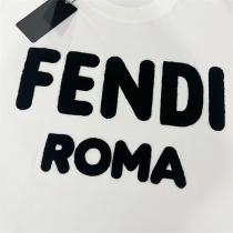 2026春シリーズ フェンディ スーパーコピー Ｔシャツ タオルロゴ 刺繡 100%コットン FENDI