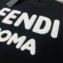 2026春シリーズ フェンディ スーパーコピー Ｔシャツ タオルロゴ 刺繡 100%コットン FENDI