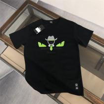2026最新作 フェンディ スーパーコピー Ｔシャツ モンスター スパイ ロゴ 蛍光緑 FENDI