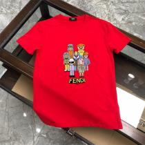 純綿素材 FENDI スーパーコピー Ｔシャツ キャラクター 柄 プリント トレンド フェンディ 