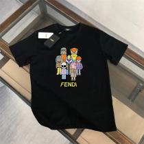 純綿素材 FENDI スーパーコピー Ｔシャツ キャラクター 柄 プリント トレンド フェンディ 