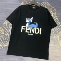 FRGMT x POKÉMON x フェンディ スーパーコピー Ｔシャツ 純綿生地 ミニリュウ プリント FENDI 