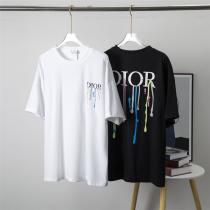 2026個性的 DIOR スーパーコピー Ｔシャツ ロゴ プリント柄 純綿生地 ...