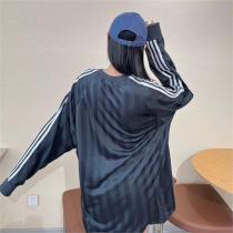Adidas X BALENCIAGA コピー 長袖Ｔシャツ コラボ Vネック サッカー オーバーサイズ バレンシアガ