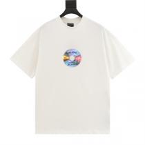 バレンタインデー限定 BALENCIAGA 偽物 Ｔシャツ CD 柄 プリント レトロ感 コットン バレンシアガ