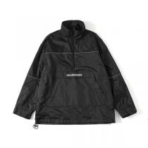 2026FW バレンシアガ コピー ジャケット フロントジップ 引き出し式のフード ナイロン 刺繡ロゴ BALENCIAGA