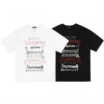 人気作お勧め バレンシアガ スーパーコピー Ｔシャツ ゴシック ロゴ プリント ストリート系 BALENCIAGA 