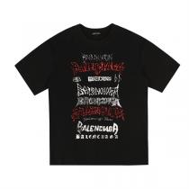 人気作お勧め バレンシアガ スーパーコピー Ｔシャツ ゴシック ロゴ プリント ストリート系 BALENCIAGA 