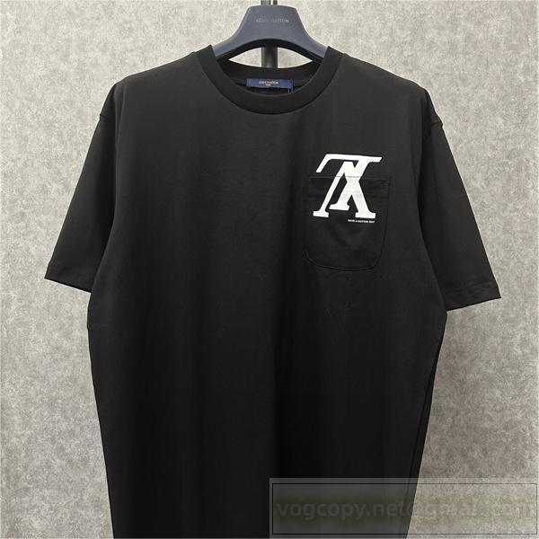 2026新作おすすめ ルイヴィトン コピー Ｔシャツ ロゴ プリント ポケット トップス 