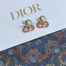 ☆キラキラ新作☆DIOR スーパーコピー ピアス Tribales ピンク ゴールドトーン ディオール