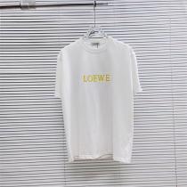 贅沢な雰囲気 LOEWE コピー Ｔシャツ ロゴ ゴールド 刺繡 ユニセックス ロエベ  シンプル