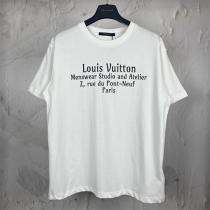 LOUIS VUITTON コピー Ｔシャツ ロゴ プリント サイン バッグ 3色 綿 オーバーサイズ ルイヴィトン