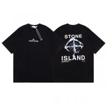 2026コレクション STONE ISLAND コピー Tシャツ ロゴ コンパス 柄 プリント 100%コットン ストーンアイランド