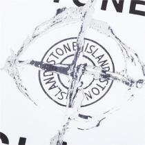 2026コレクション STONE ISLAND コピー Tシャツ ロゴ コンパス 柄 プリント 100%コットン ストーンアイランド