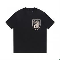 清涼感溢れる☆ルイヴィトン コピー Tシャツ 海の貝 手描き プリント コットン...