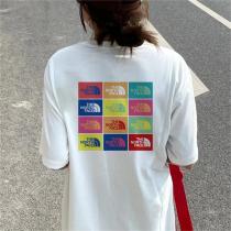 2026新作 ザノースフェイス スーパーコピー Tシャツ 九宮格 カラフル ロゴ...