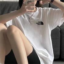 2026新作 ザノースフェイス スーパーコピー Tシャツ 九宮格 カラフル ロゴ プリント ユニセックス ザノースフェイス