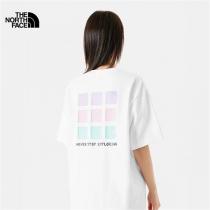 ザノースフェイス スーパーコピー Tシャツ 九宮格 ロゴ プリント 100%コッ...
