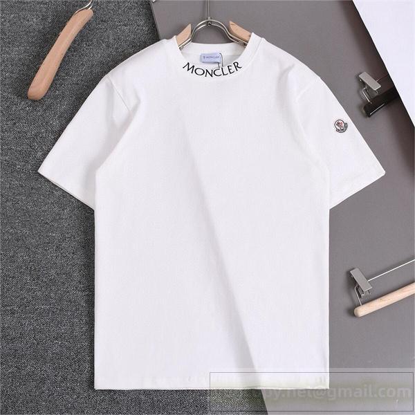 2026年春コレクション モンクレール スーパーコピー Ｔシャツ 刺繡 ロゴ クルーネック ユニセックス 純綿生地 MONCLER