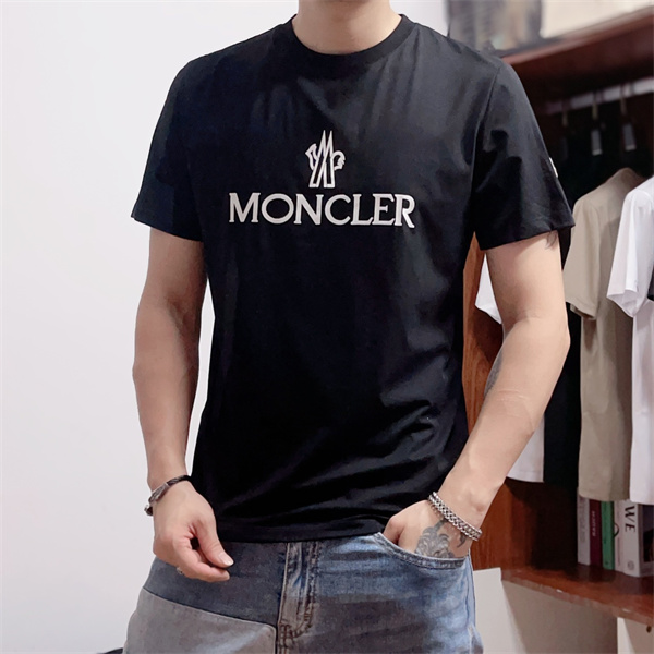 Moncler モンクレール　薄手デニム素材とスウェット生地のコンビTシャツ 109132_G_1716939169476.jpg