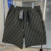 2026ss FENDI コピー ハーフパンツ ストレッチ素材 FFロゴ 調節で...