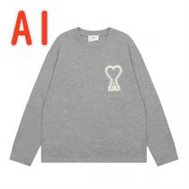 ★快適な着心地★AMI PARIS 偽物 長袖Tシャツ ハート Ami ロゴ 刺...
