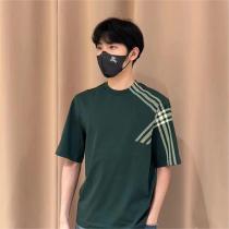 バーバリー スーパーコピー Ｔシャツ チェック柄 ロゴ カジュアル 通気性 綿 ...