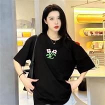 ★2026年コレクション★ルイヴィトン コピー Ｔシャツ ロゴ 花 柄 純綿 プリント ユニセックス 