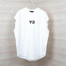 非凡なファッション Y-3 コピー Tシャツ 高品質 コットン生地 ロゴ プリント ストライプ ワイ・スリー