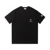 2026年春夏コレクション MONCLER コピー Ｔシャツ 刺繍ロゴ 純綿素材 ユニセックス 4色 モンクレール