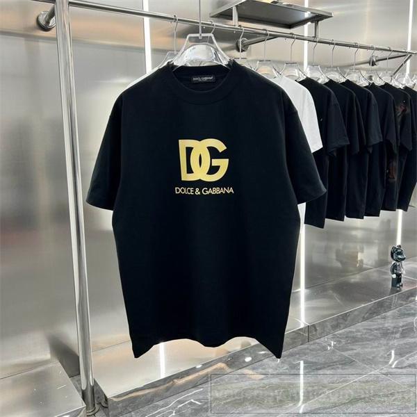 Dolce&Gabbana コピー Tシャツ Hot Animalierシリーズ DG ロゴ プリント メンズ イエロー ドルチェ＆ガッバーナ