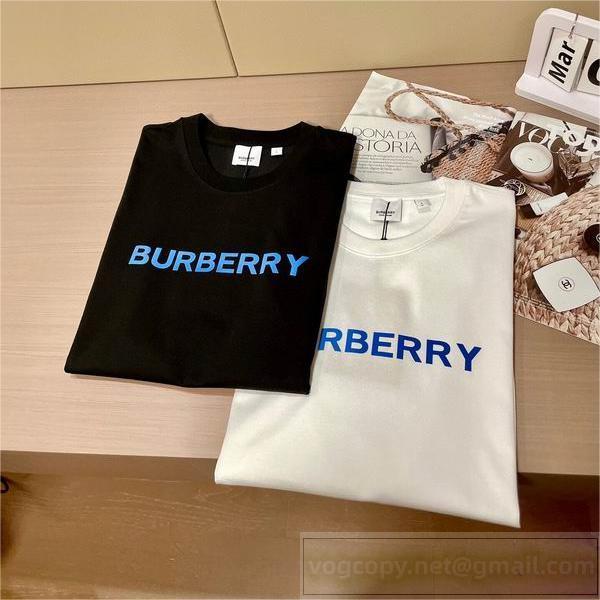 話題の商品 バーバリー スーパーコピー Tシャツ 英字ロゴ プリント BURBERRY ミニマリズム