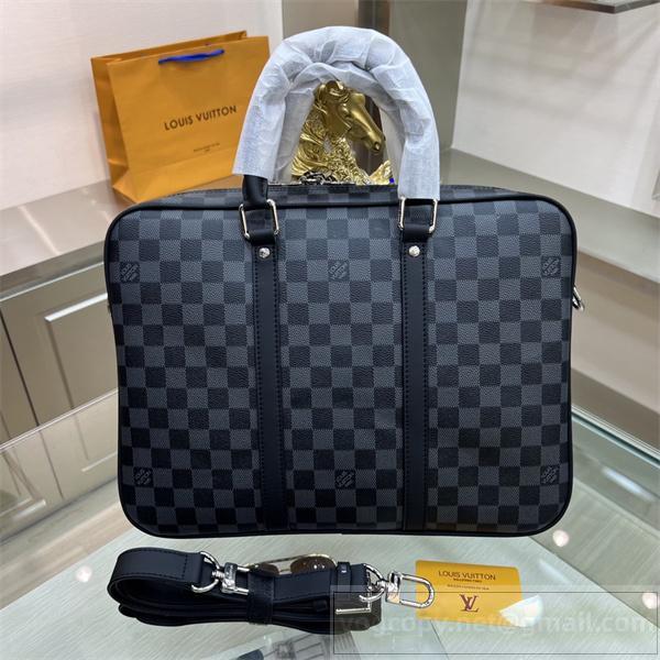 LOUIS VUITTON コピー ビジネスバッグ ポルトドキュメント ヴォヤージュPM Damier Graphite ルイヴィトン