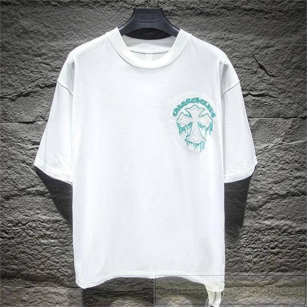 CHROME HEARTS スーパーコピー Tシャツ ロゴ 刺繍 アーティスティック 立体感 軽快 通気性 柔軟 クロムハーツ