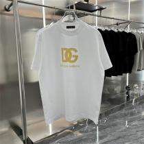 Dolce&Gabbana コピー Tシャツ Hot Animalierシリーズ DG ロゴ プリント メンズ イエロー ドルチェ＆ガッバーナ