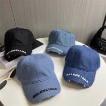 大注目アイテム バレンシアガ コピー キャップ デニム ロゴ プリント ストリート系 BALENCIAGA 