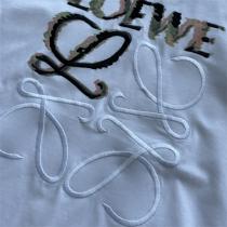 芸能人愛用 LOEWE スーパーコピー Tシャツ 刺繡 ロゴ 迷彩 柄 シンプルデザイン 2色 ロエベ