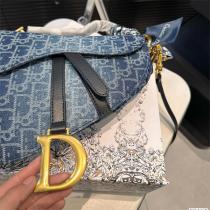 DIOR コピー ショルダーバッグ オブリークロゴ モノグラム デニム カジュアル 調節可能なストライプ ディオール