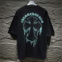 CHROME HEARTS スーパーコピー Tシャツ ロゴ 刺繍 アーティスティック 立体感 軽快 通気性 柔軟 クロムハーツ