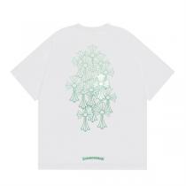 クロムハーツ コピー Tシャツ ヴィンテージ こなれ感 クロス ロゴ プリント 着心地抜群 シンプル CHROME HEARTS 