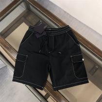 2026夏のおすすめ プラダ 偽物 ハーフパンツ 伸縮 バンド ホワイト 三角 ロゴ 洗練 デザイン ナイロン PRADA