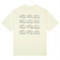Maison Margiela スーパーコピー Ｔシャツ 数字 タグ カレンダー プリント柄 ユニセックス メゾン マルジェラ