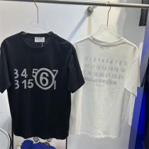 Maison Margiela コピー Ｔシャツ ラインストーン ユニセックス 100％コットン MM6 メゾン マルジェラ