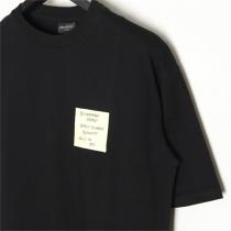 24SS バレンシアガ コピー Ｔシャツ レーベル ロゴ オーバーサイズ プレミアム ロゴ プリント BALENCIAGA